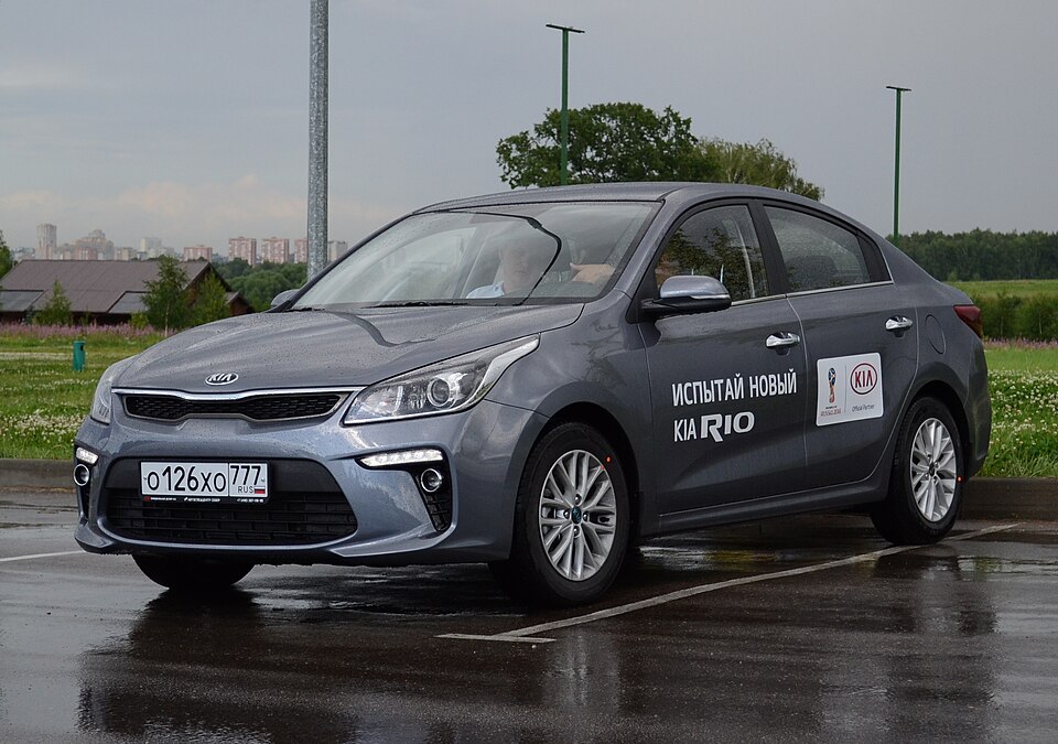 Фото модели Kia Rio (2019); цвет и комплектация могут отличаться, это не автомобиль компании